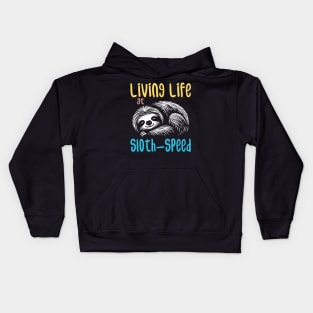 Cute and Lazy Sloth Bear: Channel your inner sloth Kids Hoodie